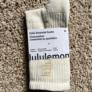 lululemon athletica Beige Daily Essential Socks